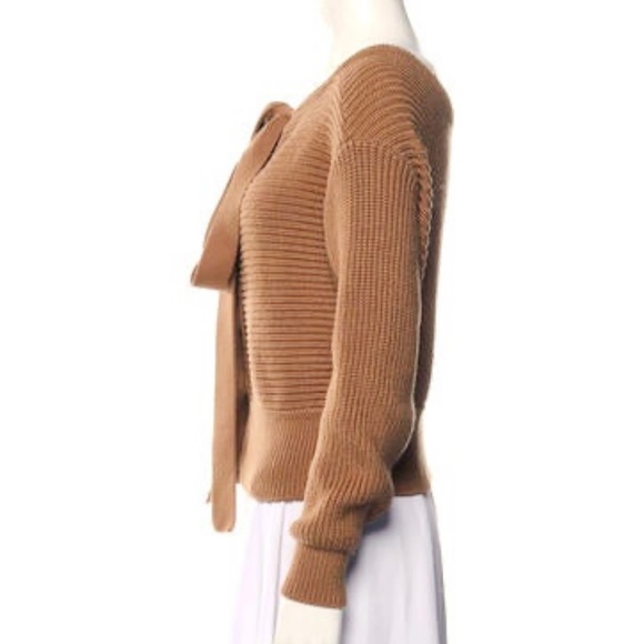 Adeam Halter Knit Sweater Cardigan size XS Brown - Picture 4 of 14